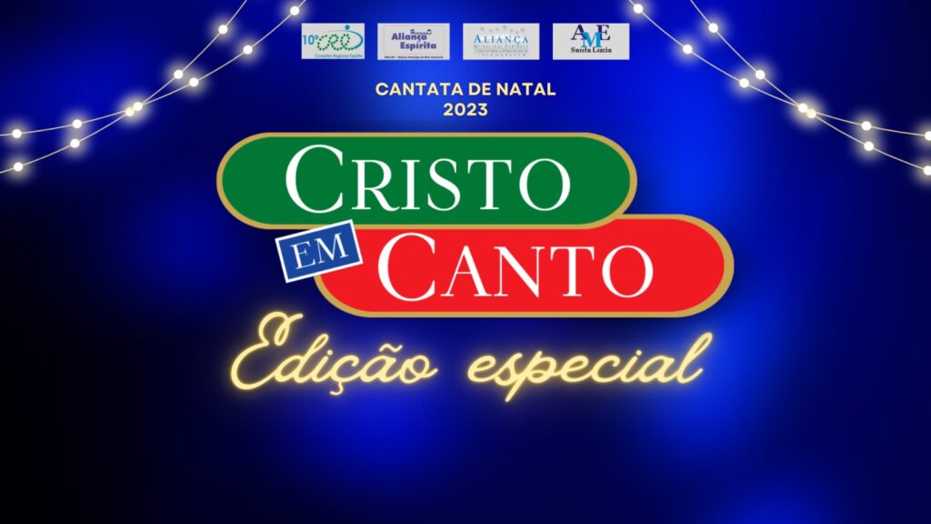 Logo do Cristo em Canto, com destaque para a edição especial desta cantata de natal