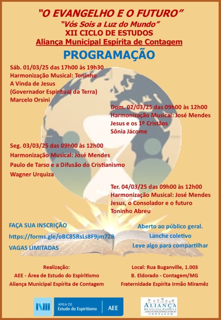 XII Ciclo de Estudos - 
O Evangelho e o Futuro
Vós sois a Luz do Mundo